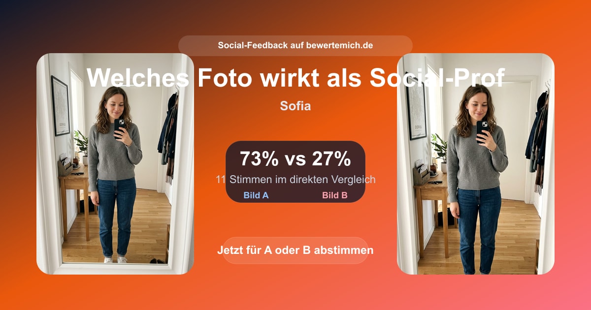 Share- oder Vergleichskarte für Avatar bewerten