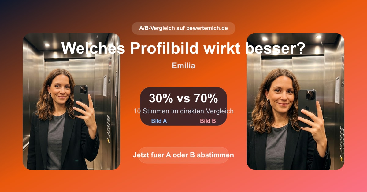 Share- oder Vergleichskarte fuer Business Portrait Feedback